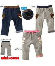 MIKI HOUSE | 【ミキハウス】プッチー＆うさこ☆編みワッペン付きパンツ(その他パンツ)