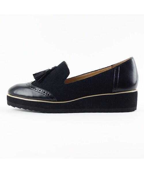 ORiental TRaffic(オリエンタルトラフィック)の「厚底タッセルシューズ(シューズ・レディース・ブラック/カーキ/ホワイト・34/35/36/37/38/39/40/41/42)」の4枚目の写真