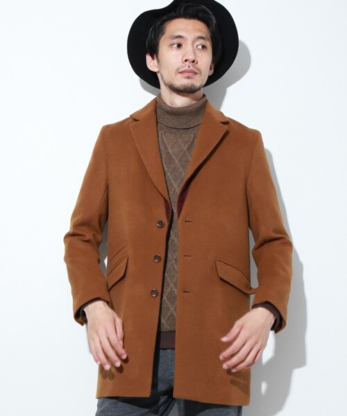 DISCOVERED（ディスカバード）の「ロングジャケットコート（その他・メンズ・BRN/GRY・1/2）」の2枚目の写真