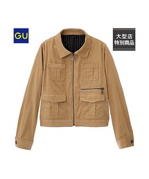 GU | （GU）コーデュロイミリタリーブルゾン(ジャケット/アウター)