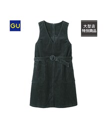 GU | （GU）コーデュロイジャンドレ（ノースリーブ）(ワンピース/ドレス)