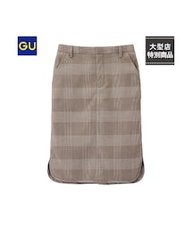 GU | （GU）ハイウエストチェックスカート(スカート)