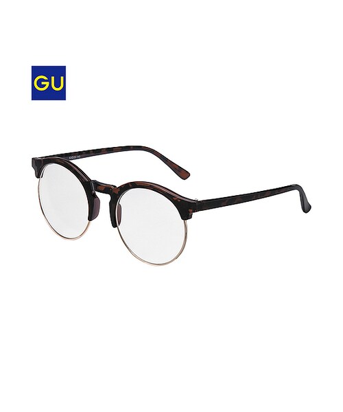 GU（ジーユー）の「（GU）ファッショングラスＨ１（MEN ⁄ ファッショングラス・メンズ・BLACK/BROWN・-）」の2枚目の写真