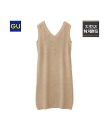 Gu ジーユー の Gu ｖネックニットワンピース ノースリーブ トップス Wear