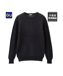 GU | （GU）タッククルーネックセーター（長袖）Ｂ(トップス)