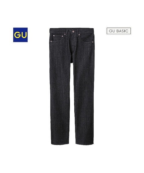 GU(ジーユー)の「(GU)レギュラーフィットストレートジーンズB(MEN ⁄ ジーンズ・メンズ・OFF WHITE/BLUE/BLACK・36/33/34/31/28/30/38/29/32)」の2枚目の写真