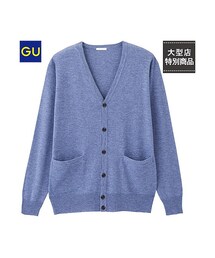 新品タグ付きGU フルジップカーディガン ネイビーM GU公式 | フルジップニットブルゾン(長袖)SW+E(メンズ)のレビュー