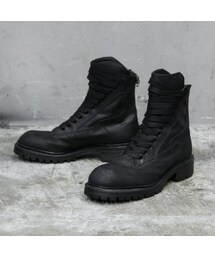 Julius Black Combat Boots with Double Zips (777FWM5) | Grailed