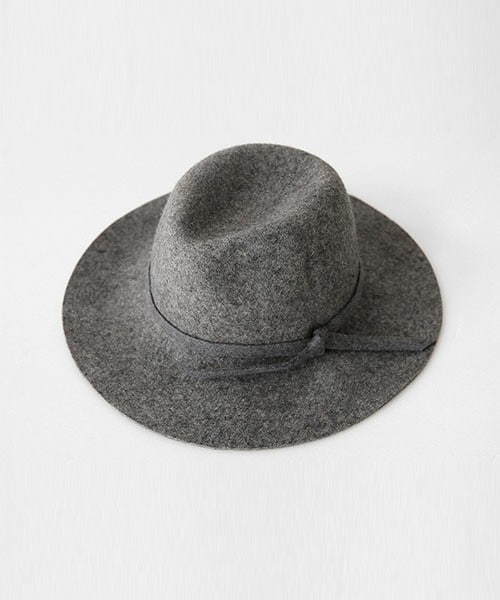 DHOLIC（ディーホリック）の「ウールフェドラハット（ハット・レディース・キャメル/グレー/ブラック/ブラックグレー/ベージュ/ワイン・FREE）」の3枚目の写真