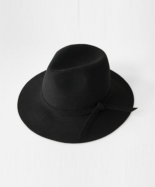 DHOLIC（ディーホリック）の「ウールフェドラハット（ハット・レディース・キャメル/グレー/ブラック/ブラックグレー/ベージュ/ワイン・FREE）」の2枚目の写真