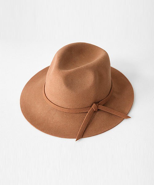 DHOLIC（ディーホリック）の「ウールフェドラハット（ハット・レディース・キャメル/グレー/ブラック/ブラックグレー/ベージュ/ワイン・FREE）」の5枚目の写真