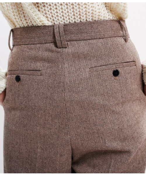 ROPE' PICNIC（ロペピクニック）の「ヘリンボーンWワイドパンツ（パンツ・レディース・グレー系/ベージュ系・36/38/40）」の8枚目の写真
