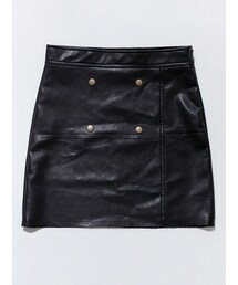 imvely | 合皮ダブルボタンスカート(スカート)
