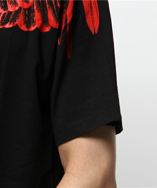 604 marcelo burlon otromundo ワンポイント刺繍　M Marcelo Burlon Embroidered Cotton OTROMUNDO CIRCLE T-Shirt