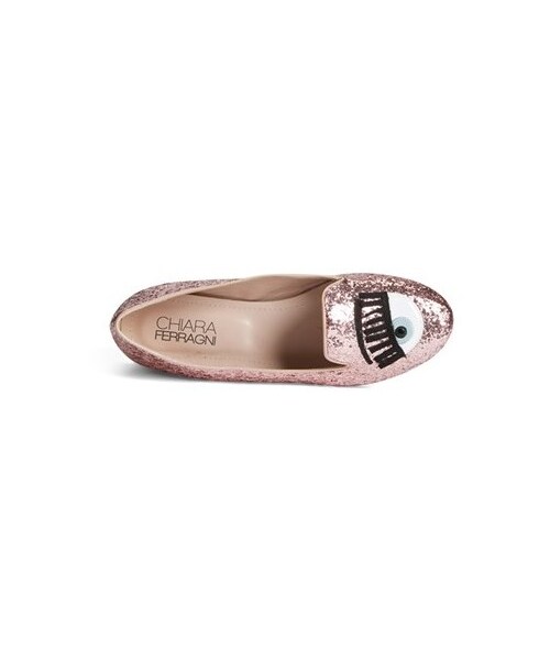 Chiara Ferragni（キアラフェラーニ）の「CHIARA FERRAGNI Chiara Ferragni 'Flirting' Flat (Women)（シューズ・レディース・Blue/Pink・34 EU/35 EU/36 EU/37 EU/38 EU/39 EU/40 EU/41 EU/42 EU）」の3枚目の写真