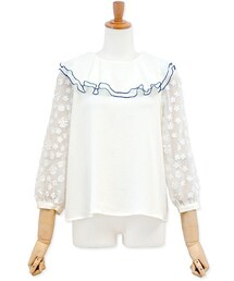 flower | feminy collar blouse ～フェミニーカラーブラウス(シャツ/ブラウス)