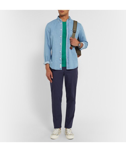 JAMES PERSE(ジェームスパース)の「James Perse Crew Neck Cotton-Jersey T-Shirt(Tシャツ/カットソー・メンズ・Blue/Black/Gray/Green/Orange/White・3/2/1/4/5)」の9枚目の写真