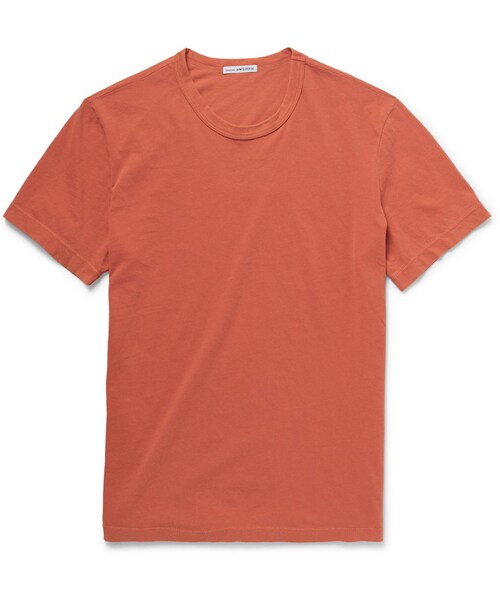 JAMES PERSE(ジェームスパース)の「James Perse Crew Neck Cotton-Jersey T-Shirt(Tシャツ/カットソー・メンズ・Blue/Black/Gray/Green/Orange/White・3/2/1/4/5)」の6枚目の写真