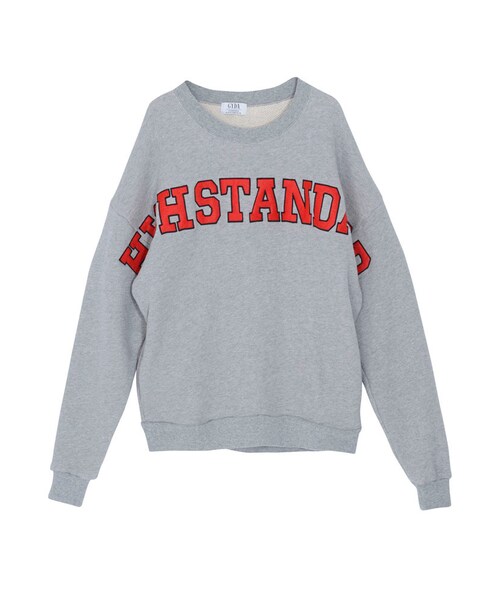 GYDA（ジェイダ）の「HISTANDARD BIG プルオーバー（トップス・レディース・オフホワイト/グレー/ブラック/レッド/カーキ・F）」の3枚目の写真