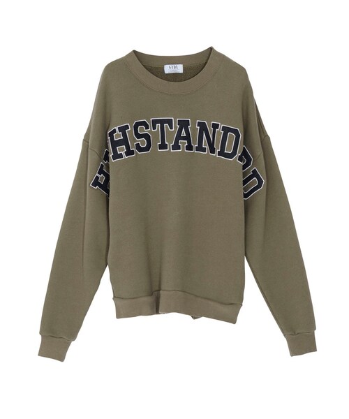 GYDA（ジェイダ）の「HISTANDARD BIG プルオーバー（トップス・レディース・オフホワイト/グレー/ブラック/レッド/カーキ・F）」の4枚目の写真