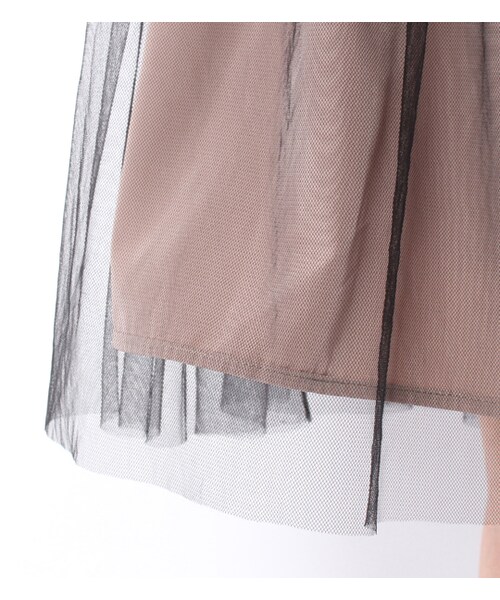 laboratory work（ラボラトリーワーク）の「ウエストリボンオーバースカート付きワンピース（ワンピース/ドレス・レディース・ピンクベージュ/ミント/ネイビー・M）」の9枚目の写真