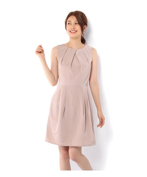 laboratory work（ラボラトリーワーク）の「ウエストリボンオーバースカート付きワンピース（ワンピース/ドレス・レディース・ピンクベージュ/ミント/ネイビー・M）」の12枚目の写真