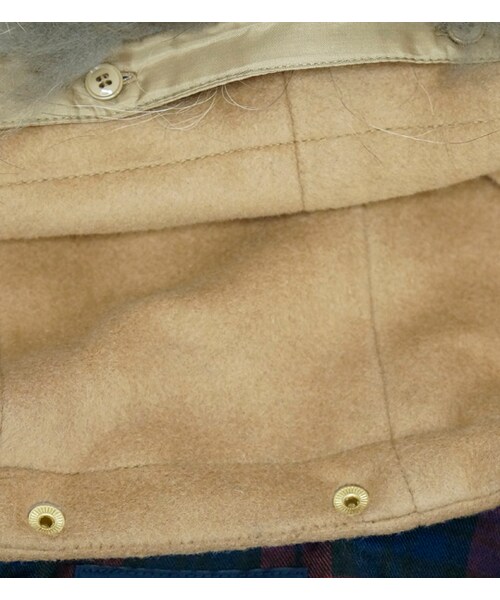 laboratory work（ラボラトリーワーク）の「【POINT×10】【laboratory work】ウーリーメルトンファー付きショートコート（ジャケット/アウター・レディース・チャコールグレー/ブラック/キャメル・M）」の8枚目の写真