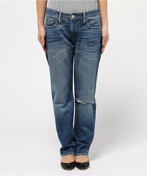 FRAME DENIM（フレームデニム）の「FRAME DENIM クラッシュデニム（デニムパンツ・レディース・ダークブルー・24/25/26/27）」の3枚目の写真