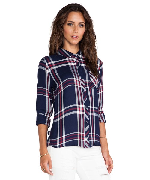 Rails（レイルズ）の「Rails Hunter Button Down（シャツ/ブラウス・レディース・Blue・XS）」の5枚目の写真