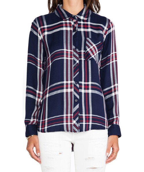 Rails（レイルズ）の「Rails Hunter Button Down（シャツ/ブラウス・レディース・Blue・XS）」の2枚目の写真