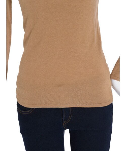 EMODA（エモダ）の「RIB ハイネックニットトップス（トップス・レディース・グレー/ブラック/レッド/ベージュ・F）」の10枚目の写真