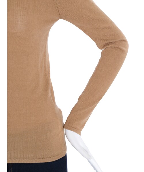 EMODA（エモダ）の「RIB ハイネックニットトップス（トップス・レディース・グレー/ブラック/レッド/ベージュ・F）」の11枚目の写真