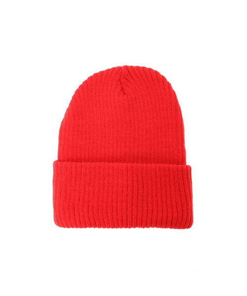 Green　Parks（グリーンパークス）の「・リブワッチ（帽子・オフホワイト/杢グレー/ブラック/ボルドー/レッド/マスタード/ブルー/ロイヤルブルー/ネイビー/ダークグリーン・F）」の9枚目の写真