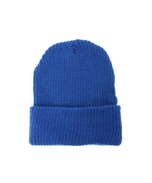 Green　Parks（グリーンパークス）の「・リブワッチ（帽子・オフホワイト/杢グレー/ブラック/ボルドー/レッド/マスタード/ブルー/ロイヤルブルー/ネイビー/ダークグリーン・F）」の6枚目の写真