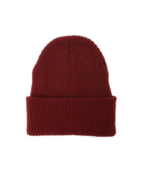 Green　Parks（グリーンパークス）の「・リブワッチ（帽子・オフホワイト/杢グレー/ブラック/ボルドー/レッド/マスタード/ブルー/ロイヤルブルー/ネイビー/ダークグリーン・F）」の8枚目の写真