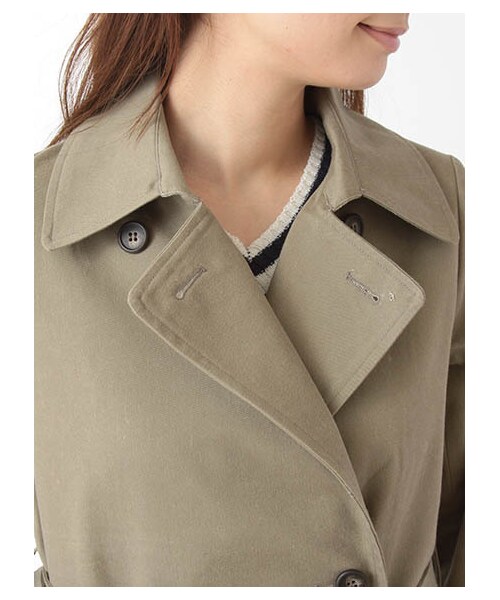 E hyphen world gallery（イーハイフンワールドギャラリー）の「ロングトレンチコート（ジャケット/アウター・ベージュ/カーキ/ネイビー）」の8枚目の写真