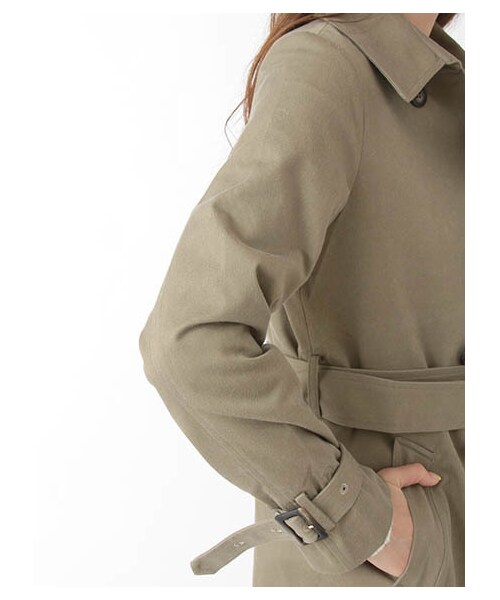 E hyphen world gallery（イーハイフンワールドギャラリー）の「ロングトレンチコート（ジャケット/アウター・ベージュ/カーキ/ネイビー）」の9枚目の写真