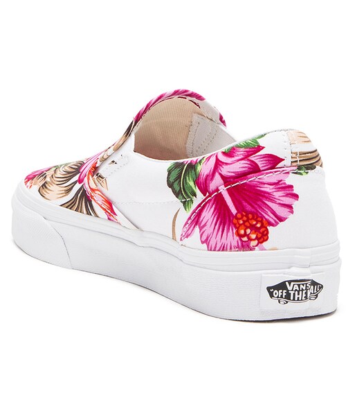 VANS(バンズ)の「Vans Classic Hawaiian Floral Slip On Sneaker(スニーカー・レディース・Pink・9.5/10)」の4枚目の写真