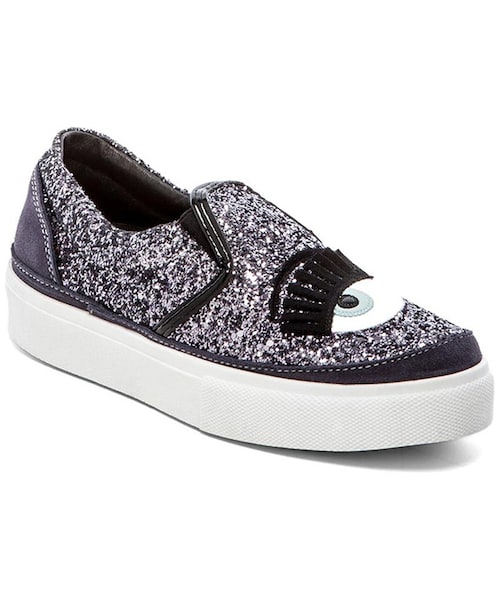 Chiara Ferragni（キアラフェラーニ）の「Chiara Ferragni Wink Slip-On Sneaker（スニーカー・レディース・Silver・39/40）」の2枚目の写真