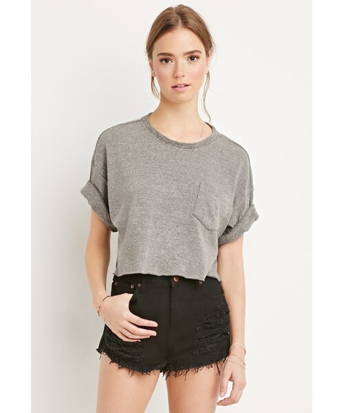 FOREVER 21（フォーエバー トゥエンティーワン）の「FOREVER 21 Distressed Denim Cutoffs（その他パンツ・レディース・Black・24/25/26/27/28/29/30/31）」の5枚目の写真