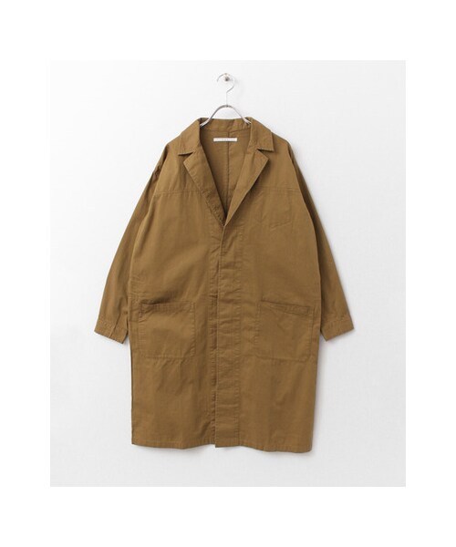 KBF（ケイビーエフ）の「コットンロングコート（ジャケット/アウター・レディース・OLIVE/MUSTARD/NAVY・one）」の3枚目の写真