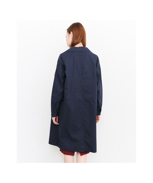 KBF（ケイビーエフ）の「コットンロングコート（ジャケット/アウター・レディース・OLIVE/MUSTARD/NAVY・one）」の9枚目の写真