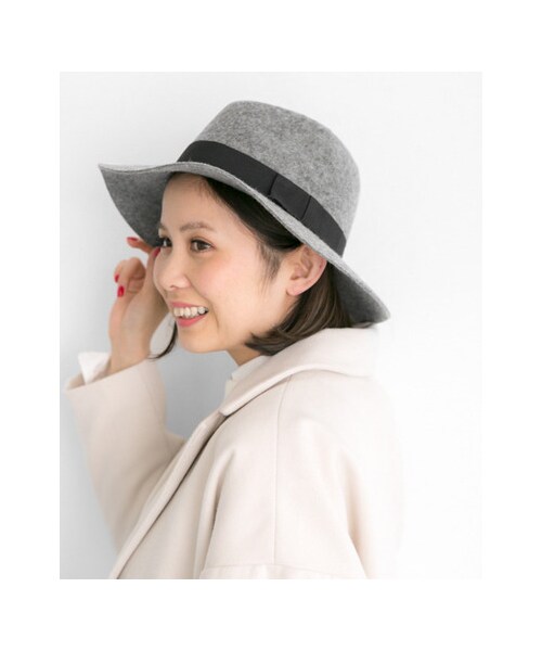 URBAN RESEARCH Sonny Label(アーバンリサーチサニーレーベル)の「幅広ウールハット(帽子・レディース・ライトグレー/グレー/ライトベージュ/ネイビー/ブラック・FREE)」の9枚目の写真