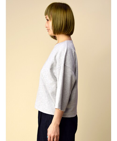 w closet（ダブルクローゼット）の「オーガンジーロゴ入りプルオーバー（トップス・レディース・オフホワイト/グレー/D.オレンジ/ブラック・FREE）」の6枚目の写真