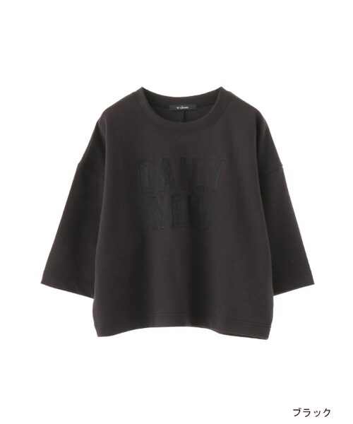 w closet（ダブルクローゼット）の「オーガンジーロゴ入りプルオーバー（トップス・レディース・オフホワイト/グレー/D.オレンジ/ブラック・FREE）」の2枚目の写真