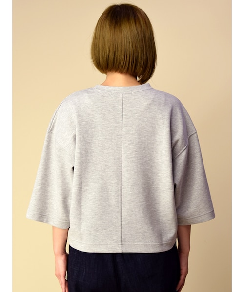 w closet（ダブルクローゼット）の「オーガンジーロゴ入りプルオーバー（トップス・レディース・オフホワイト/グレー/D.オレンジ/ブラック・FREE）」の7枚目の写真