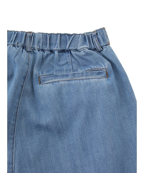 w closet（ダブルクローゼット）の「フリンジデニムガウチョパンツ（パンツ・レディース・ブルー/ネイビー・FREE）」の9枚目の写真