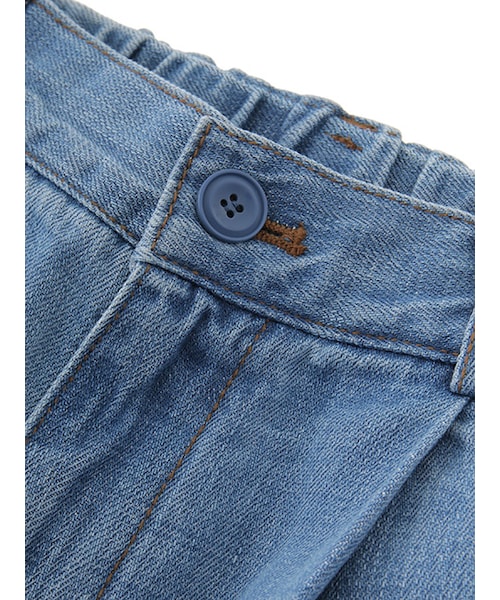 w closet（ダブルクローゼット）の「フリンジデニムガウチョパンツ（パンツ・レディース・ブルー/ネイビー・FREE）」の8枚目の写真