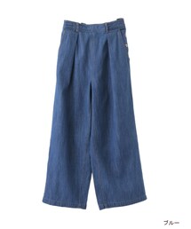 w closet | 脇ボタンワイドタックパンツ(パンツ)