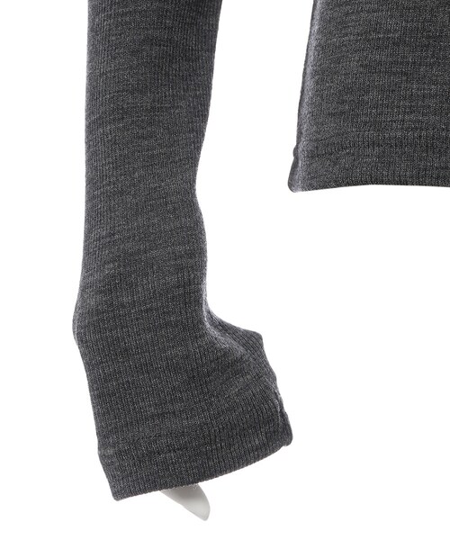 G.V.G.V.（ジーヴィージーヴィー）の「RIBBED WOOL JERSEY HIGH NECK TOP（トップス・レディース・GREY/BLACK/BGD/KHAKI・XS）」の10枚目の写真